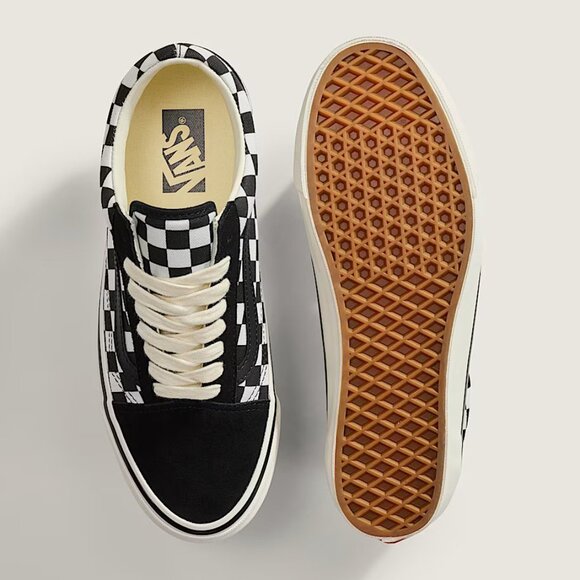 Vans Premium Old Skool Checkerboard Black White VN000D56BZW Check Skate Mens 13 - Picture 11 of 14